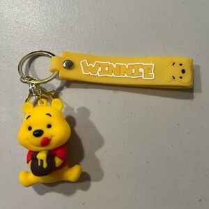 the Pooh Yellow Keychain. Stained in back